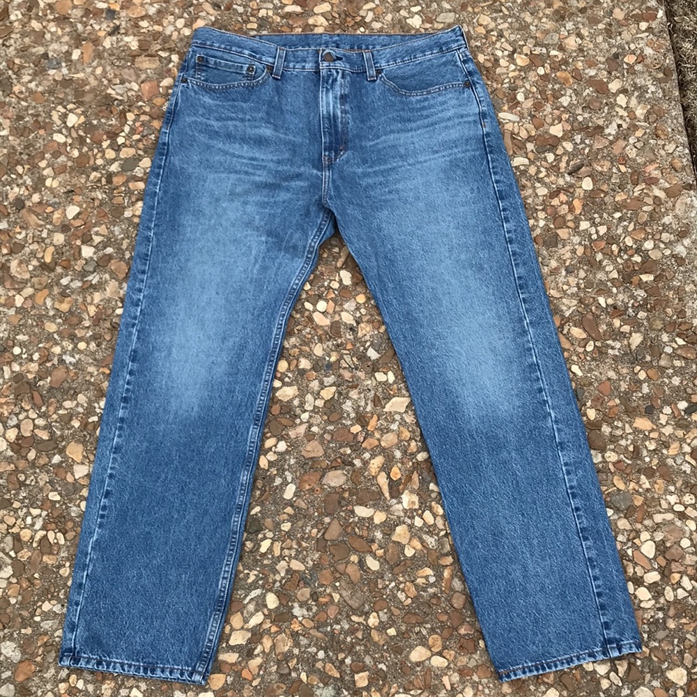Levi’s Men’s 505 Regular Fit Jeans - medium faded wash - 36x32